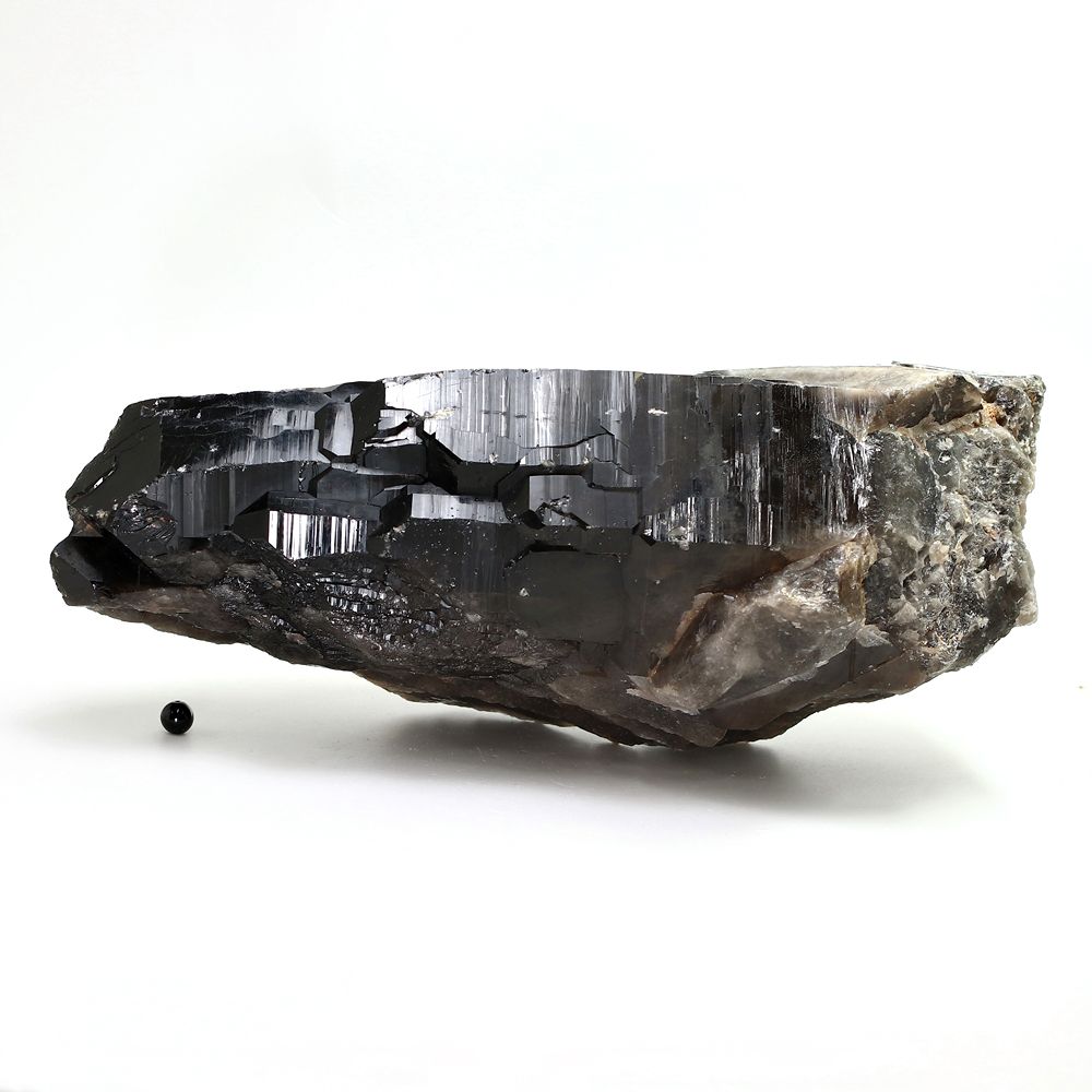 トップクォリティ]ブラジル産モリオン原石/天然黒水晶（大型5.2kg