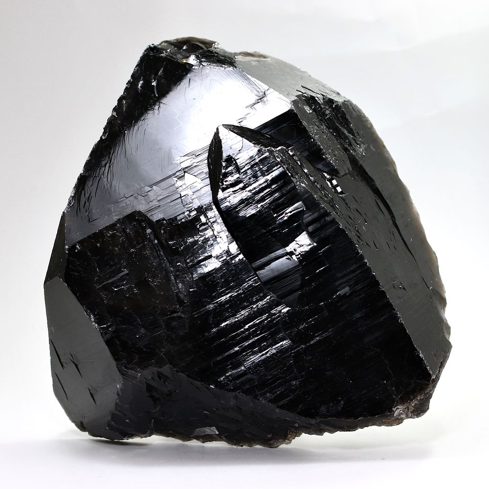 ブラジル産モリオン原石/天然黒水晶（大型2.96kg/カテドラルナチュラル