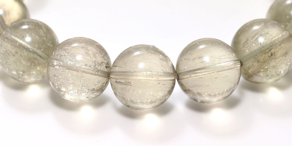 高品質]天然リビアングラスブレスレット（約13mm玉） - 埼玉県吉川市の