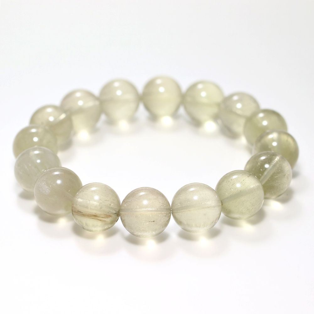 高品質]天然リビアングラスブレスレット（約13mm玉） - 埼玉県吉川市の