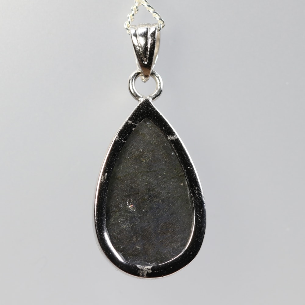 高品質]ブルーシラーラブラドライトペンダントトップ（シルバー925