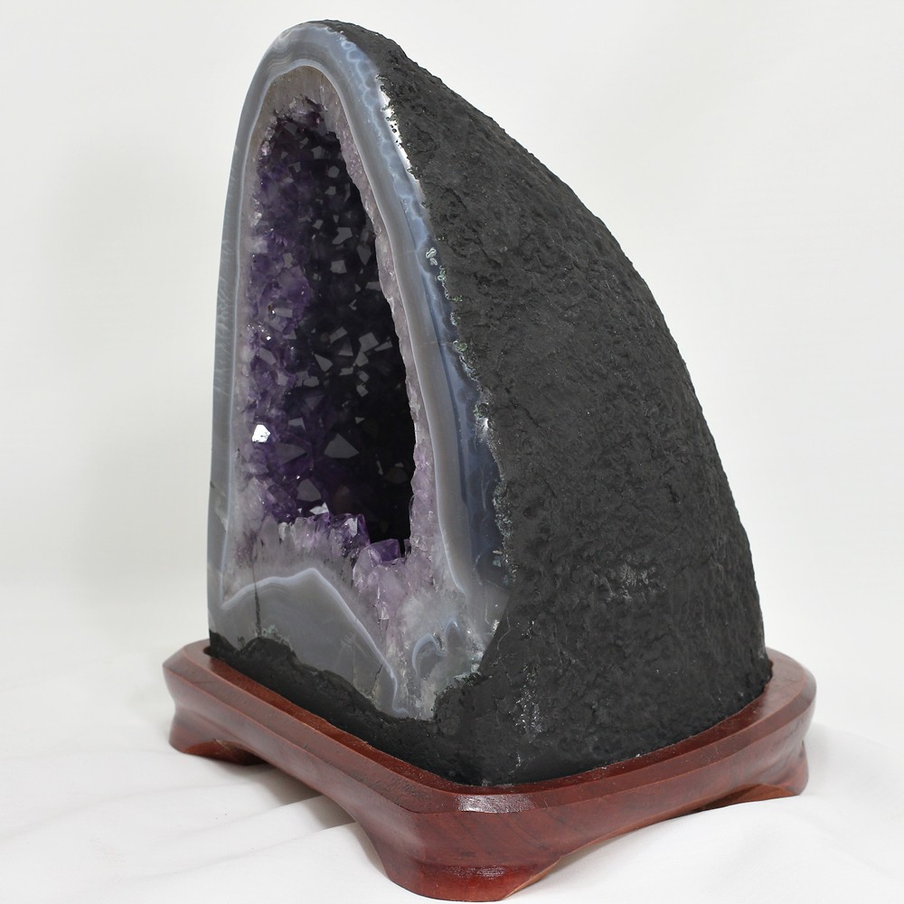 最高品質]ブラジル産アメジストドーム（専用台座付き） - 埼玉県吉川市