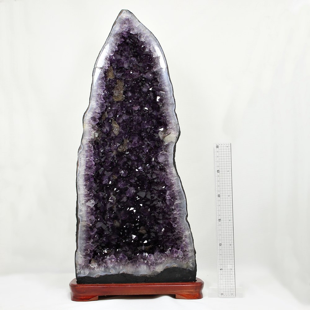 最高品質]ブラジル産アメジストドーム（専用台座付き・ゲーサイト有り