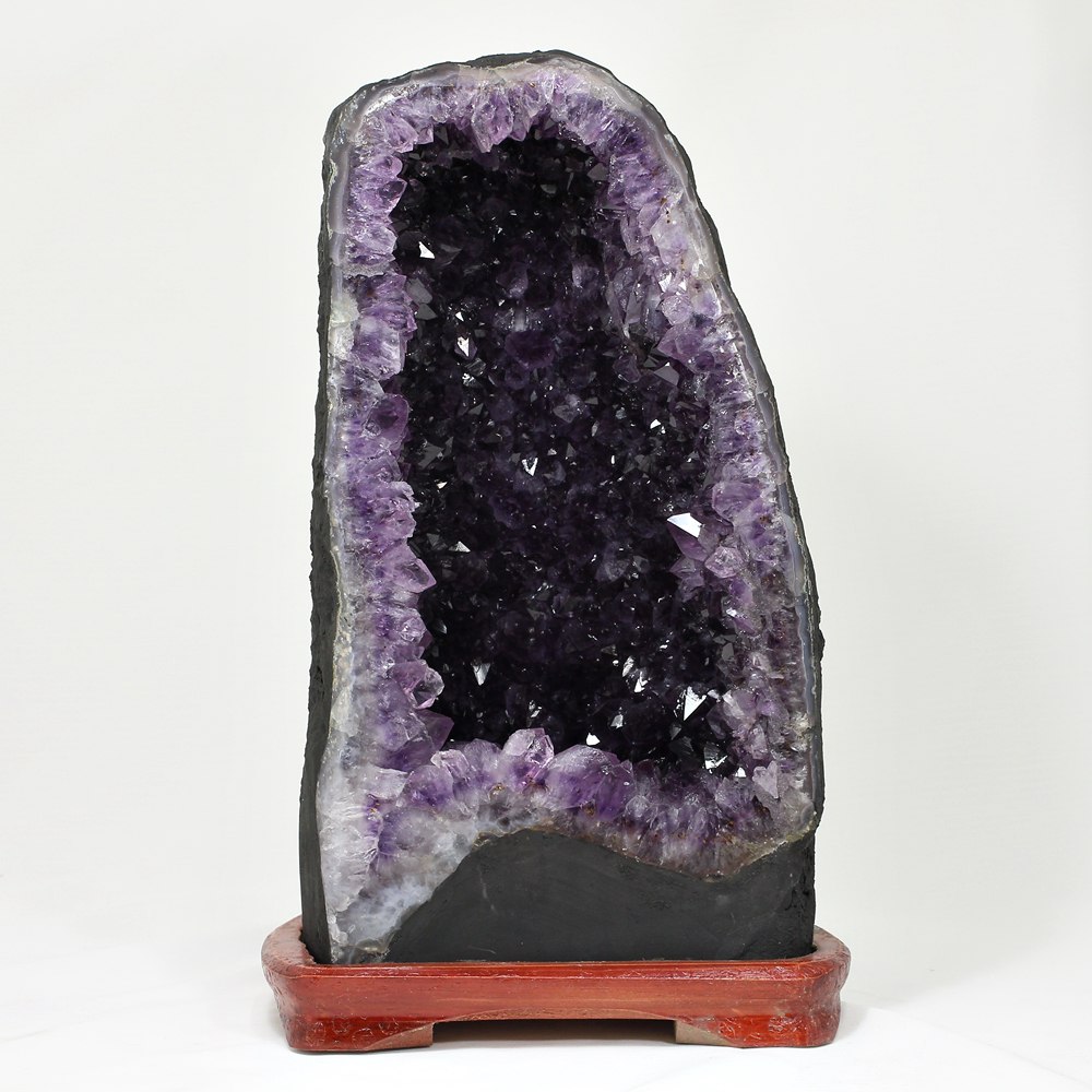 トップクォリティ]ブラジル産アメジストドーム（専用台座付き） - 埼玉
