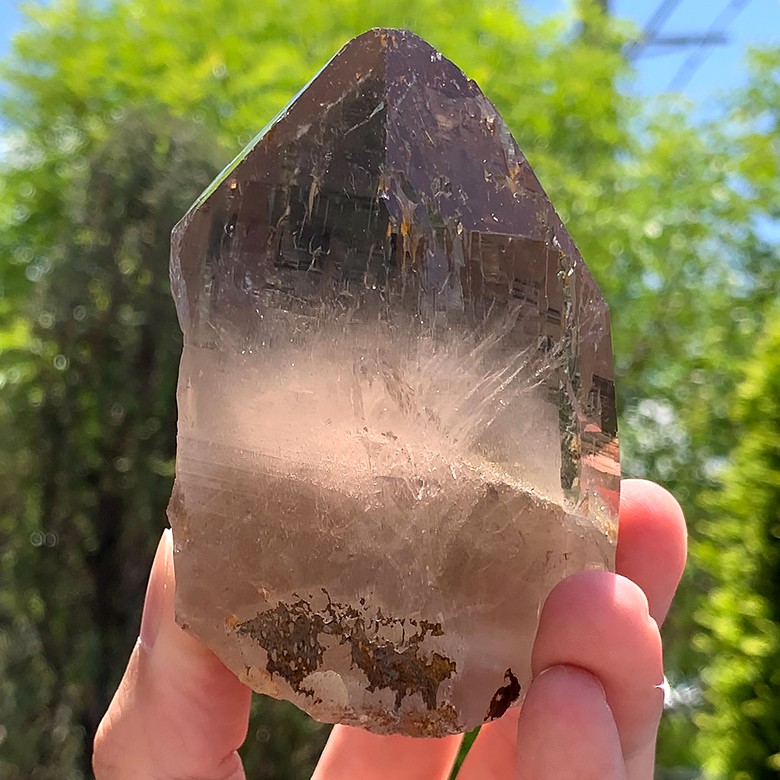 希少・ガネッシュヒマール/ラパ産] ヒマラヤスモーキークォーツ原石