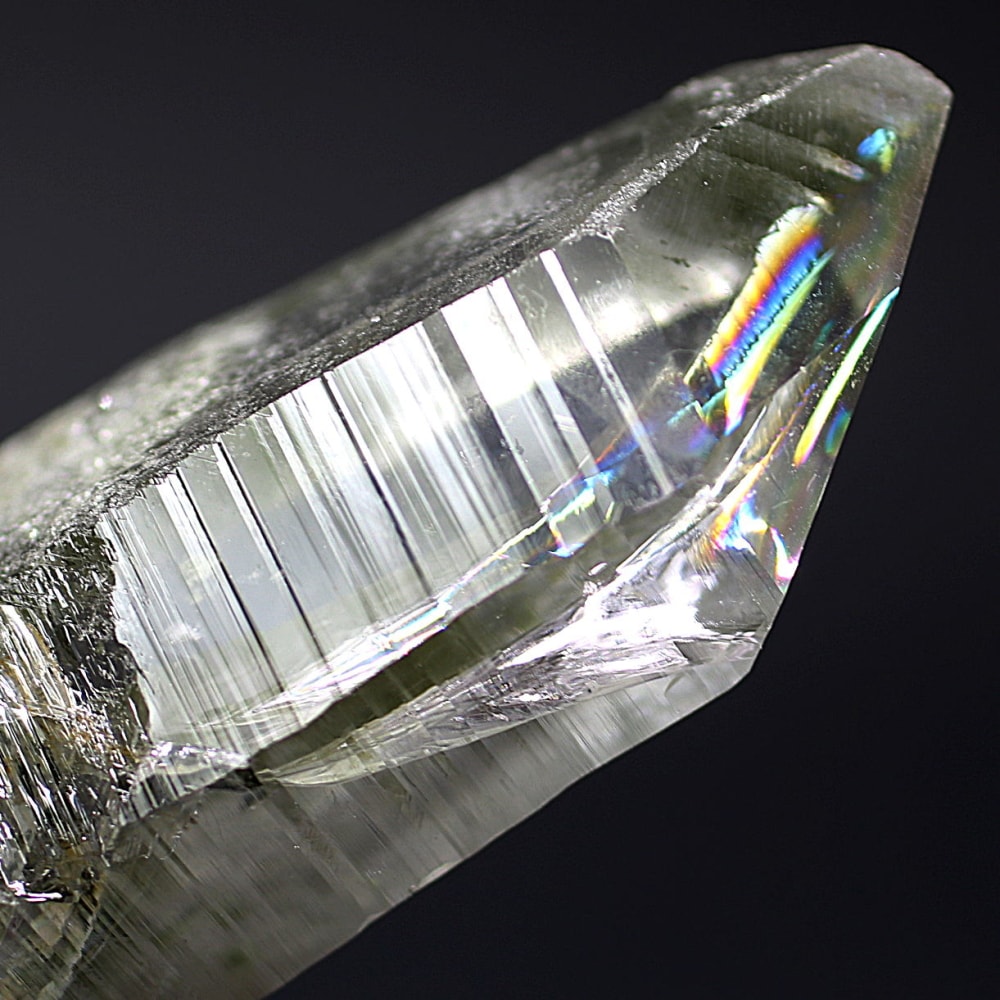 ガネッシュヒマール/ラパ産]ヒマラヤ水晶原石ナチュラルポイント（全長