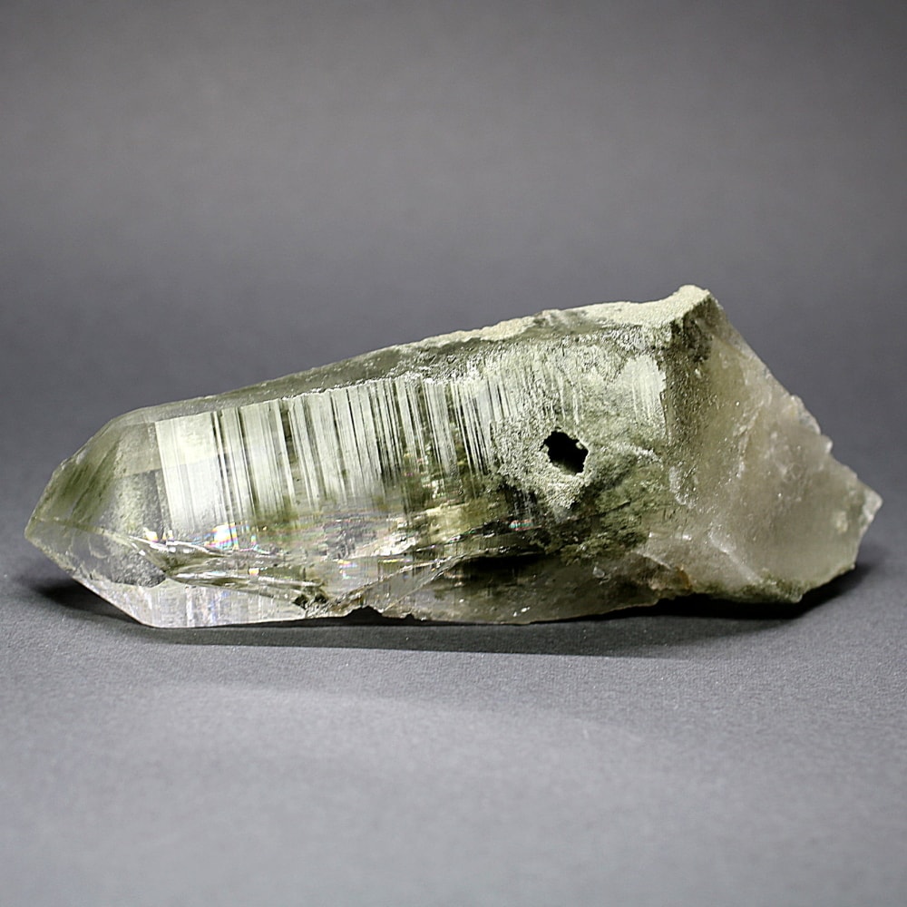 ガネッシュヒマール/ラパ産]ヒマラヤ水晶原石ナチュラルポイント（全長