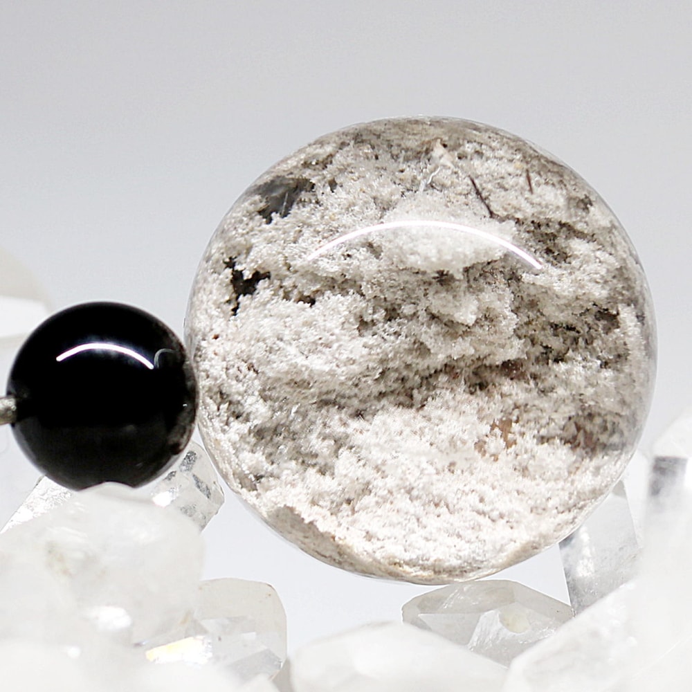 高品質]ガーデンクォーツ丸玉/ガーデン水晶スフィア（直径25.5mm