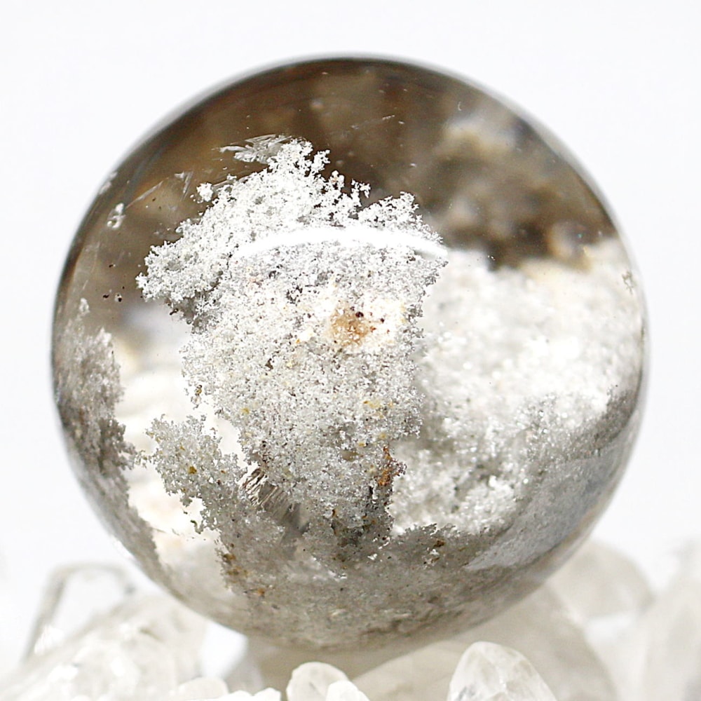 トップクォリティ]ガーデンクォーツ丸玉/ガーデン水晶スフィア（直径