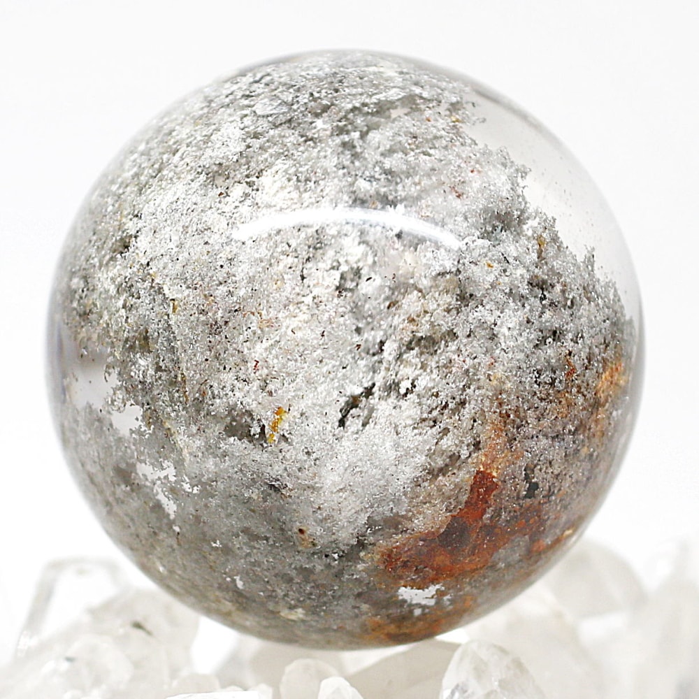 トップクォリティ]ガーデンクォーツ丸玉/ガーデン水晶スフィア（直径