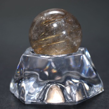 ブラジル産]ゴールドルチルクォーツクラスター（原石） - 埼玉県吉川市