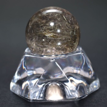 高品質]レインボー水晶丸玉/アイリスクォーツスフィア（26.9mm