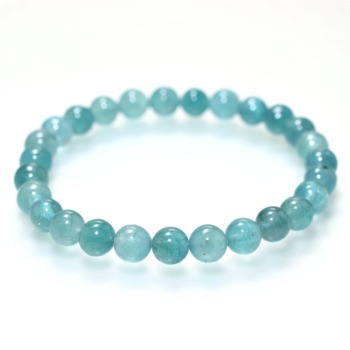 高品質]アイオライトサンストーンブレスレット（約10mm玉・クリアー