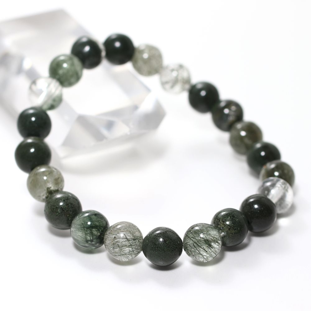 特選]ガネッシュヒマール産ヒマラヤ水晶ブレスレット（約9mm玉