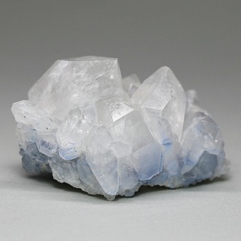 デュモルチェライトインクォーツクラスター（未加工原石、群晶