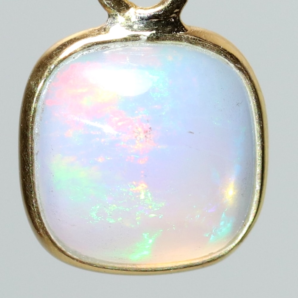 エチオピアオパールペンダントトップ（シルバー925/ゴールドメッキ