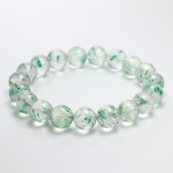 高品質]フックサイトインクォーツブレスレット（約11mm玉） - 埼玉県