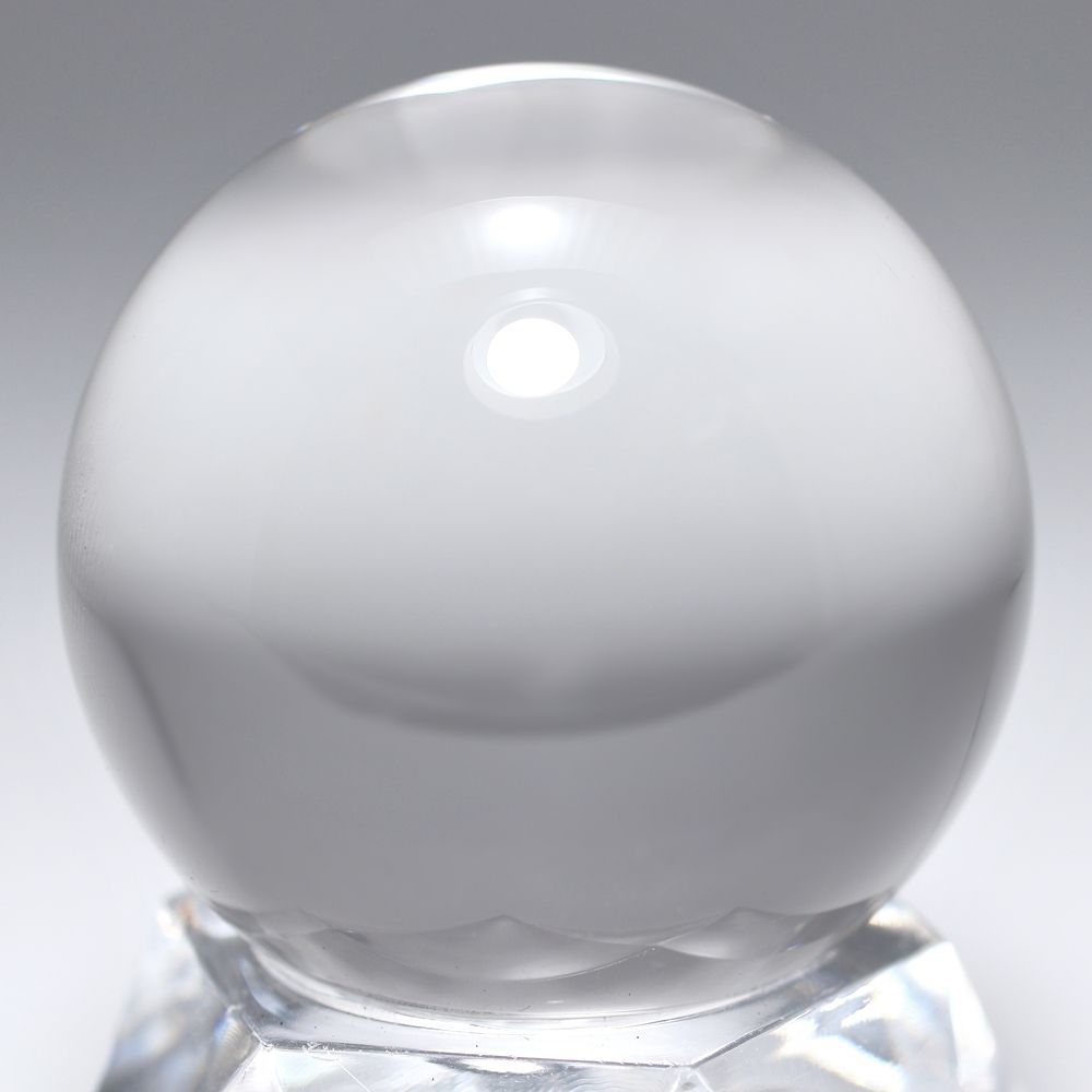 品質ランク]山梨県甲府水晶（甲府研磨）/天然無垢本水晶玉/3cmUP丸玉