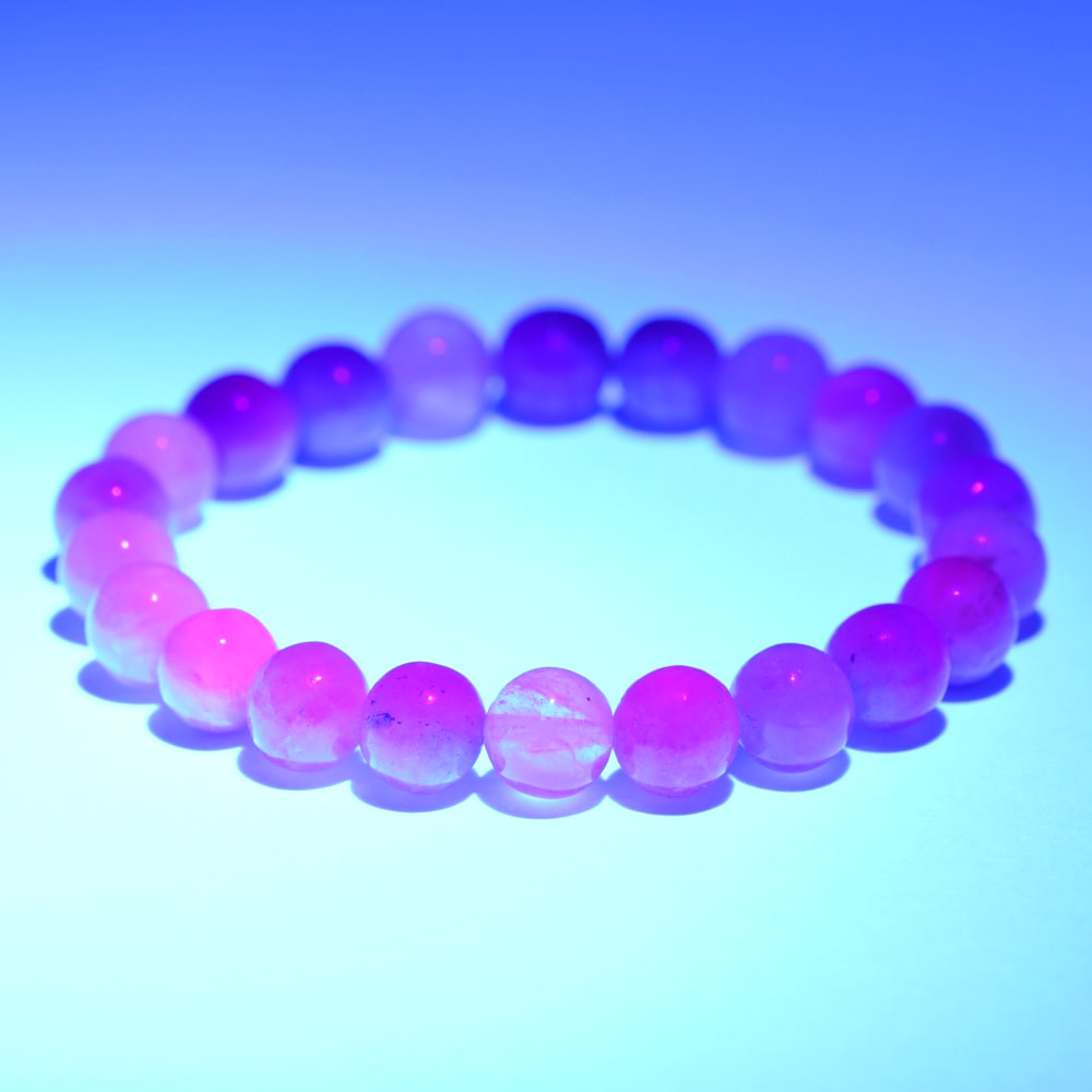 トップクォリティ]アフガニスタン産ハックマナイトブレスレット（約8.5