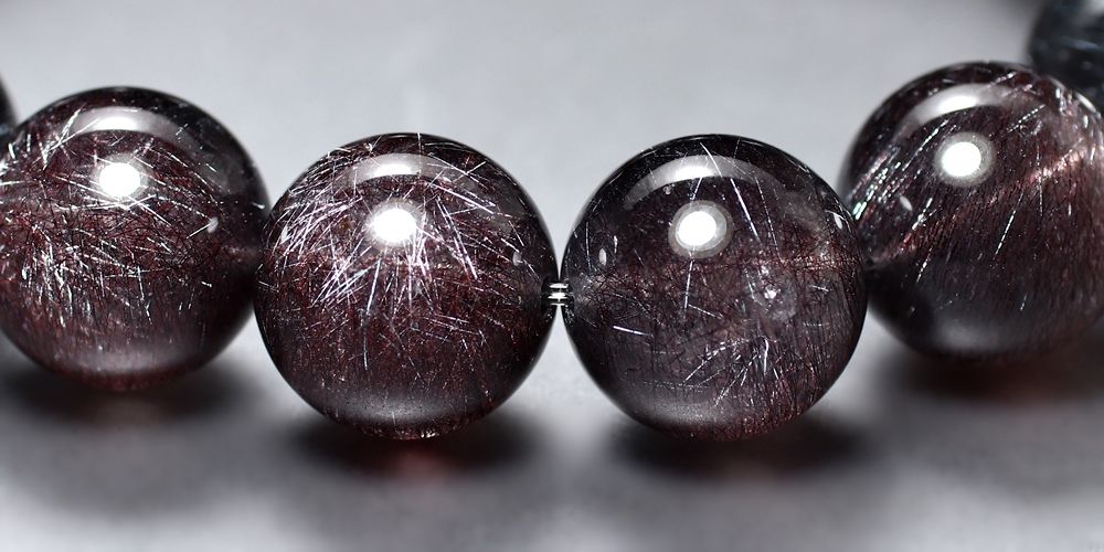 最高品質]花火スーパーセブンブレスレット/ニードルヘマタイトイン