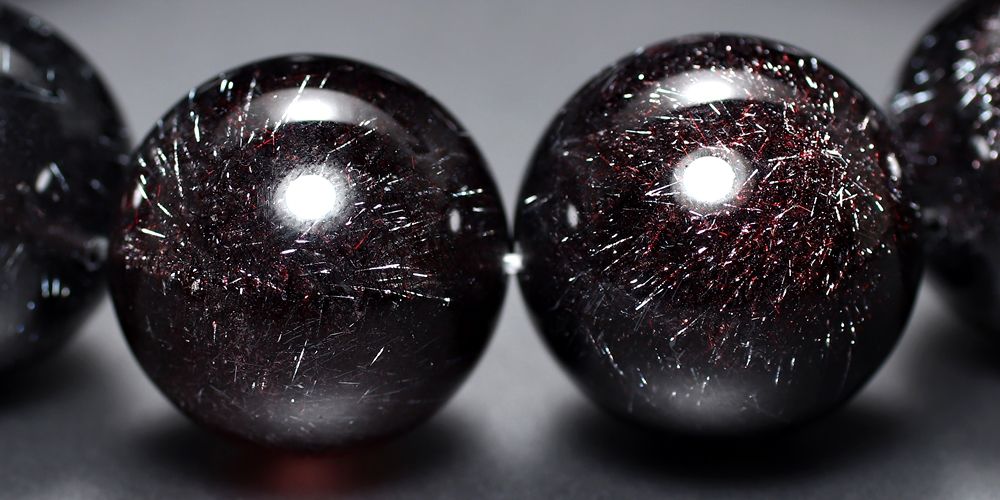 最高品質]花火スーパーセブンブレスレット/ニードルヘマタイトイン