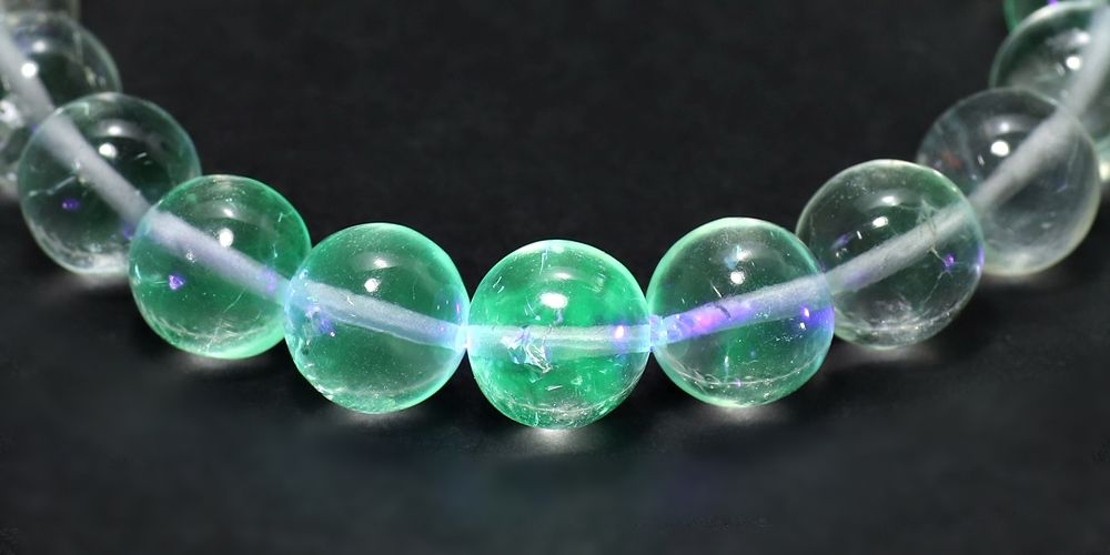 トップクオリティ]ハイアライトオパールブレスレット（約10mm玉