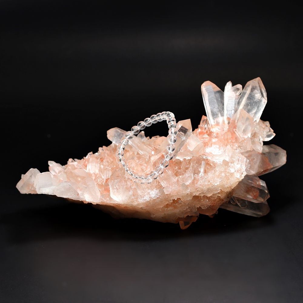 高品質+]インド/マニカラン産ヒマラヤ水晶クラスター/原石 - 埼玉県