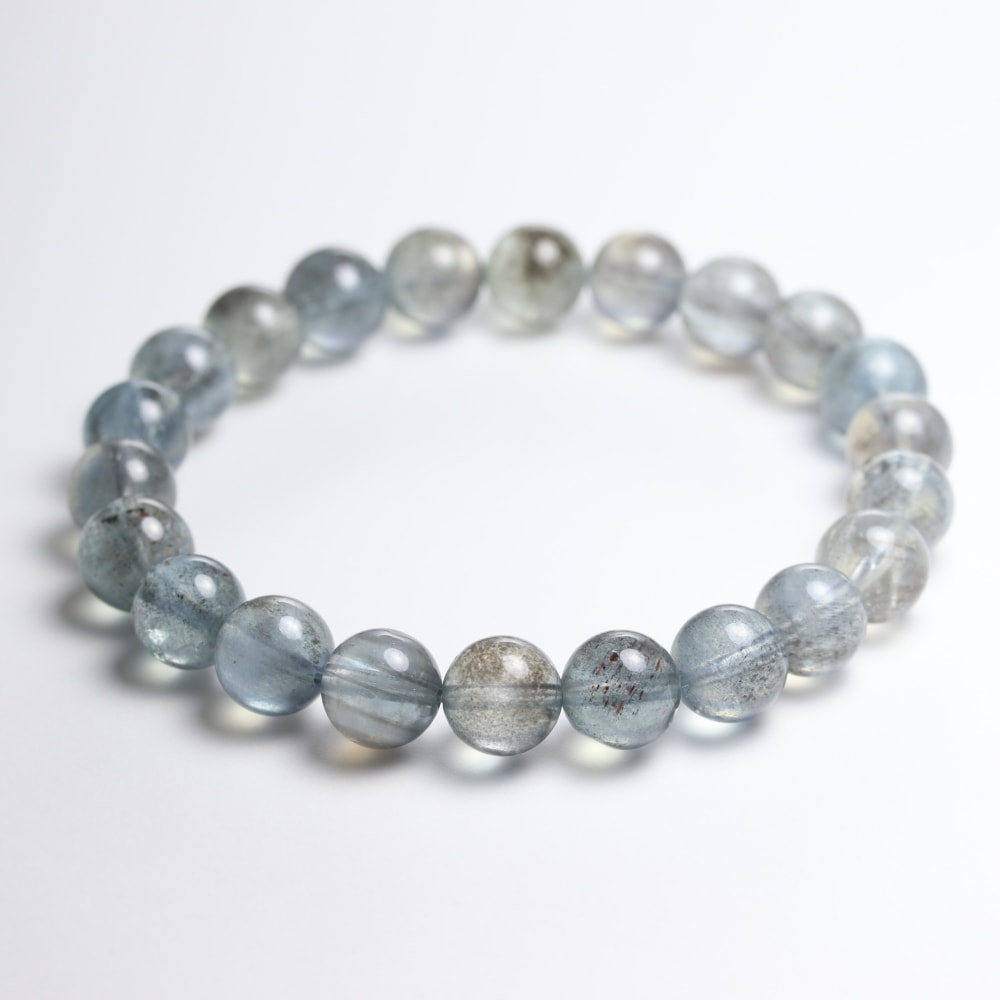 高品質++]モスアクアマリンブレスレット（約8.5mm玉） - 埼玉県吉川市