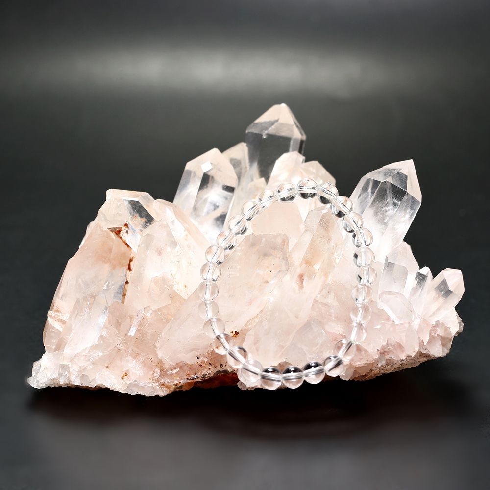 高品質]マダガスカル産水晶クラスター/クリアピンク（原石774g