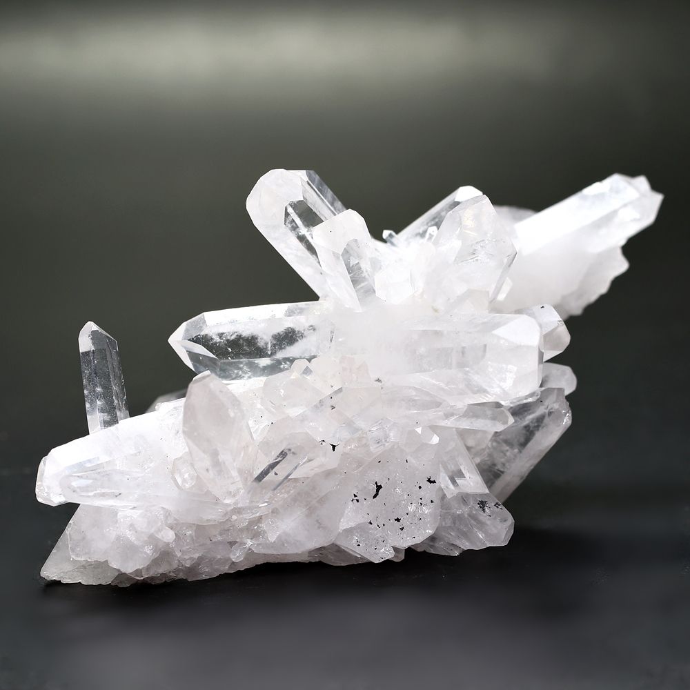 高品質]マダガスカル産水晶クラスター/超クリアホワイト（原石165g