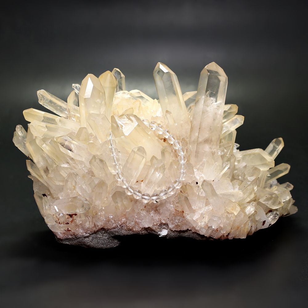 高品質]マダガスカル産水晶クラスター/クリアイエロー（大型原石2.42kg