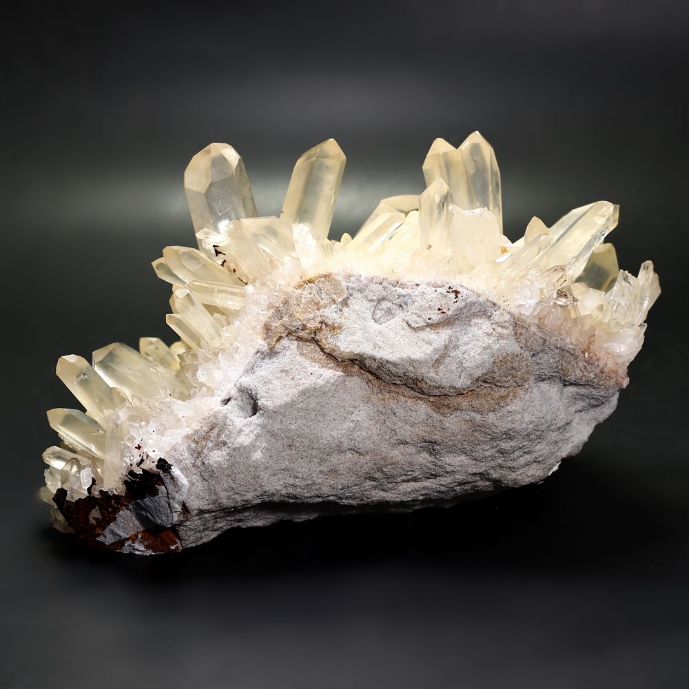 高品質]マダガスカル産水晶クラスター/クリアイエロー（大型原石2.42kg