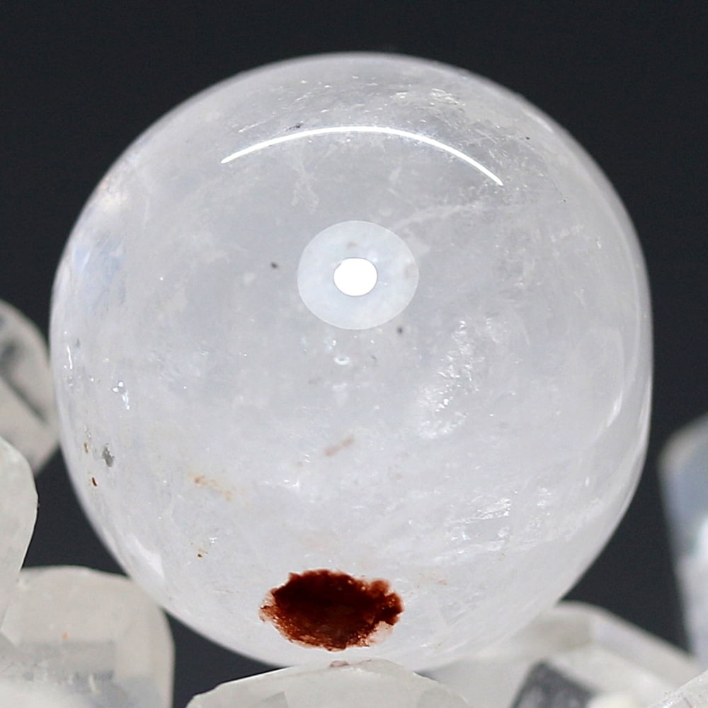 インド/マニカラン産ヒマラヤ水晶丸玉/ミニスフィア（球体直径18.1mm