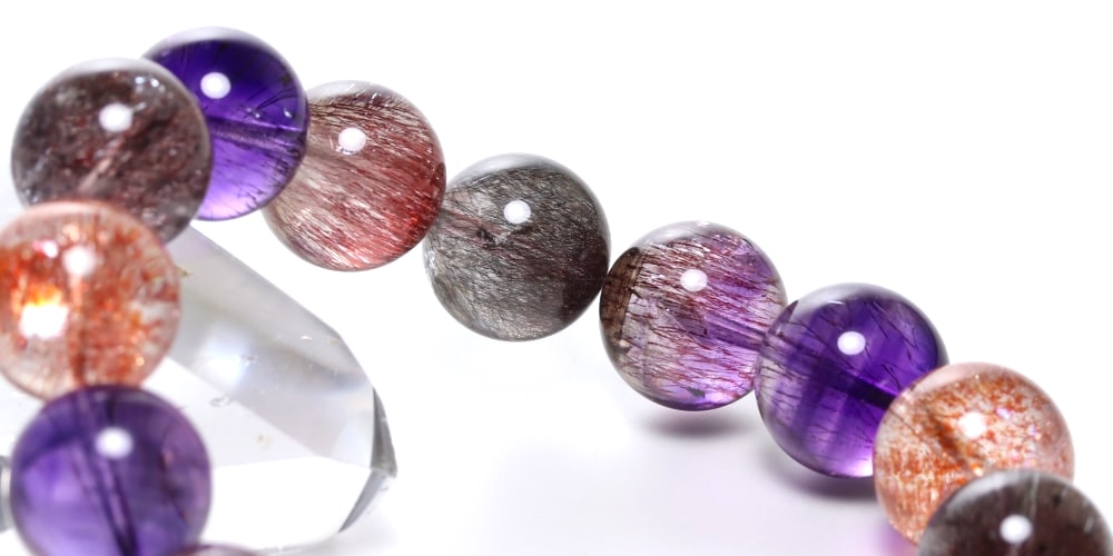 高品質++]ミックススーパーセブンブレスレット（約14mm大玉） - 埼玉県