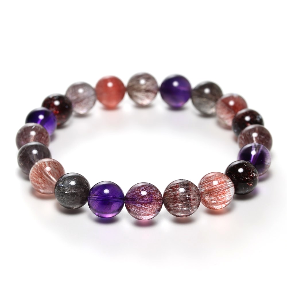 トップクォリティ]ミックススーパーセブンブレスレット（約10mm玉