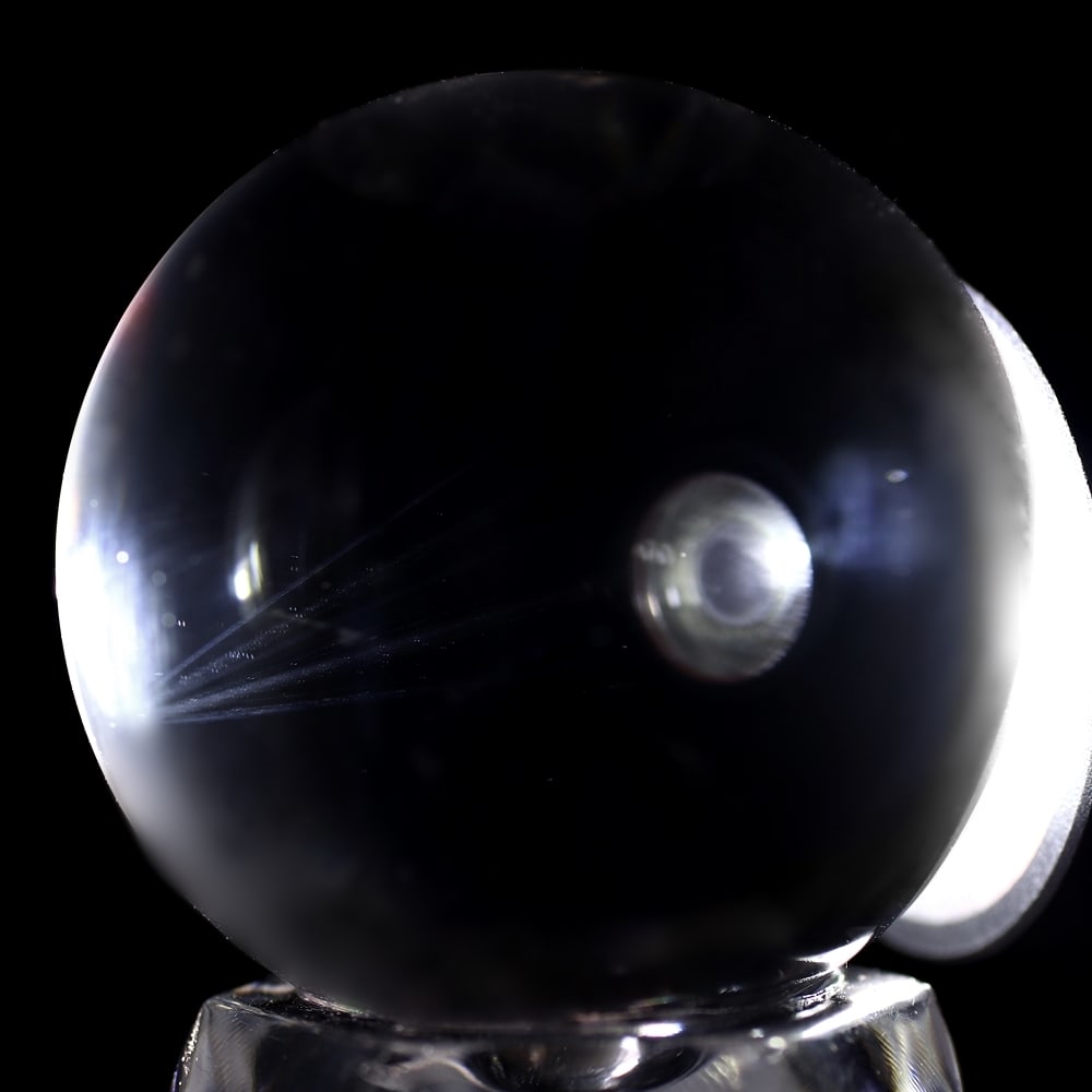 品質ランク]ブラジル産エンジェルラダー無垢水晶玉/3cmUP丸玉/天然本物