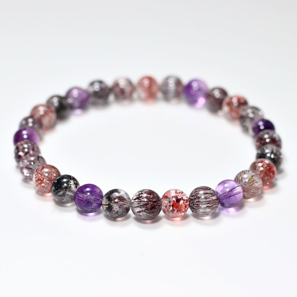 高品質++]ミックススーパーセブンブレスレット（約6.5mm玉） - 埼玉県