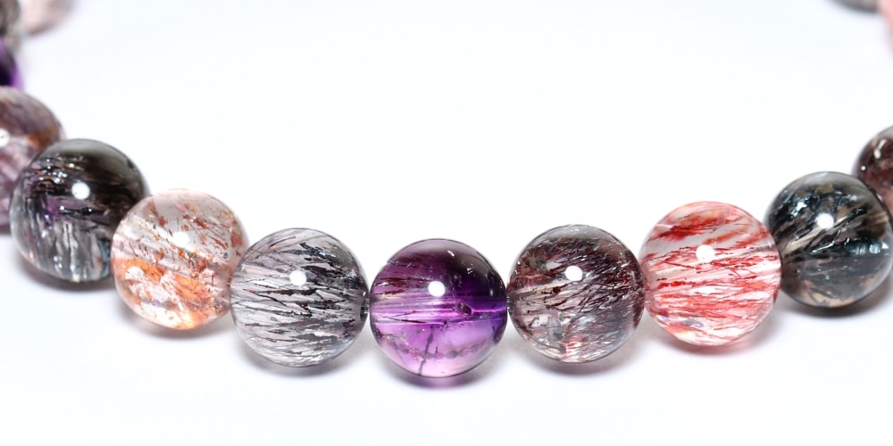 トップクォリティ]ミックススーパーセブンブレスレット（約8mm玉