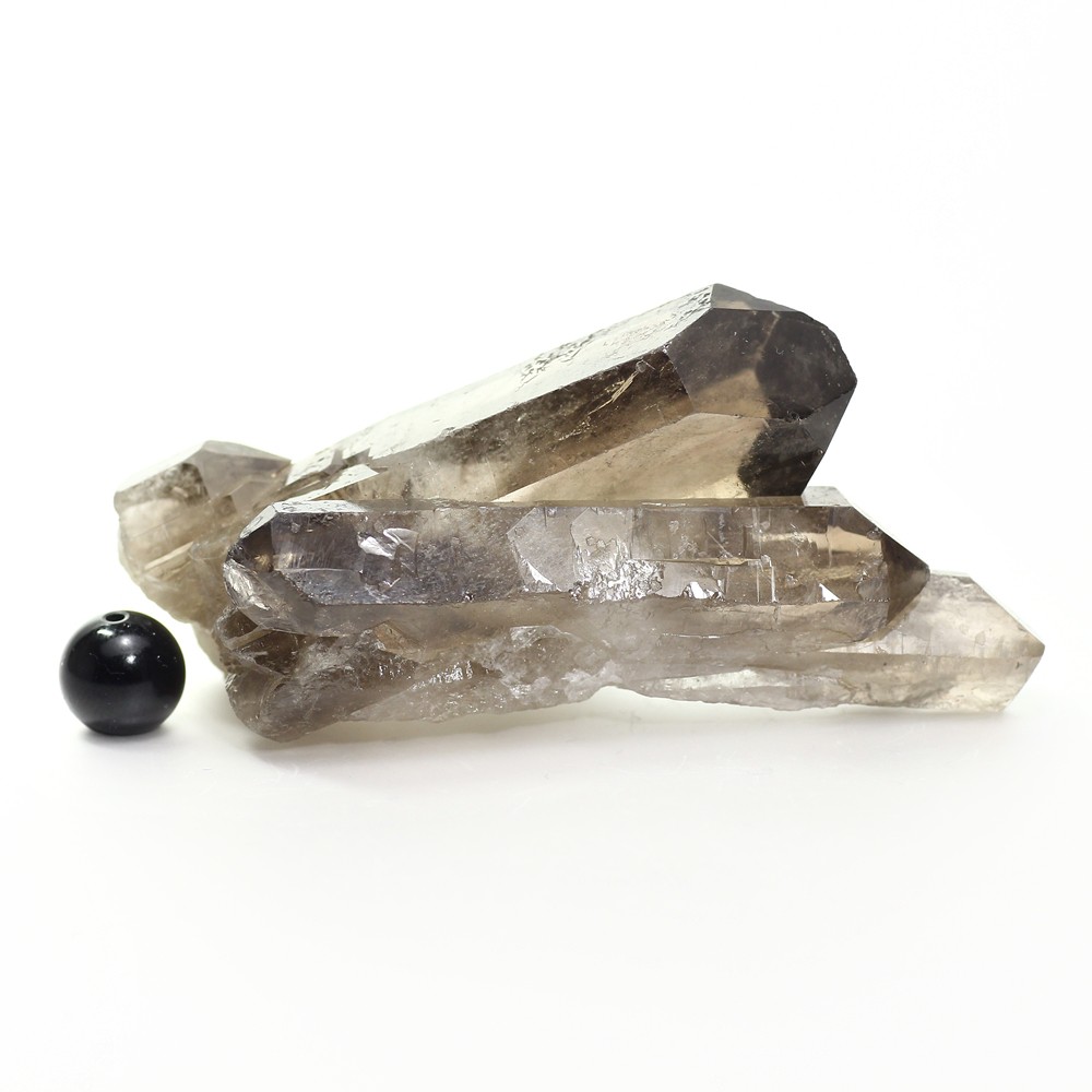 ブラジル産]ナチュラルスモーキークォーツクラスター（天然未処理原石