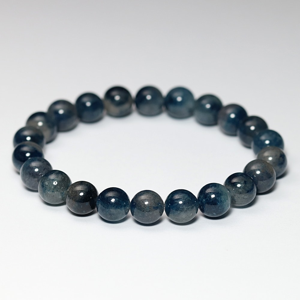希少・高品質]スコルザライトインクォーツブレスレット（約8.5mm玉
