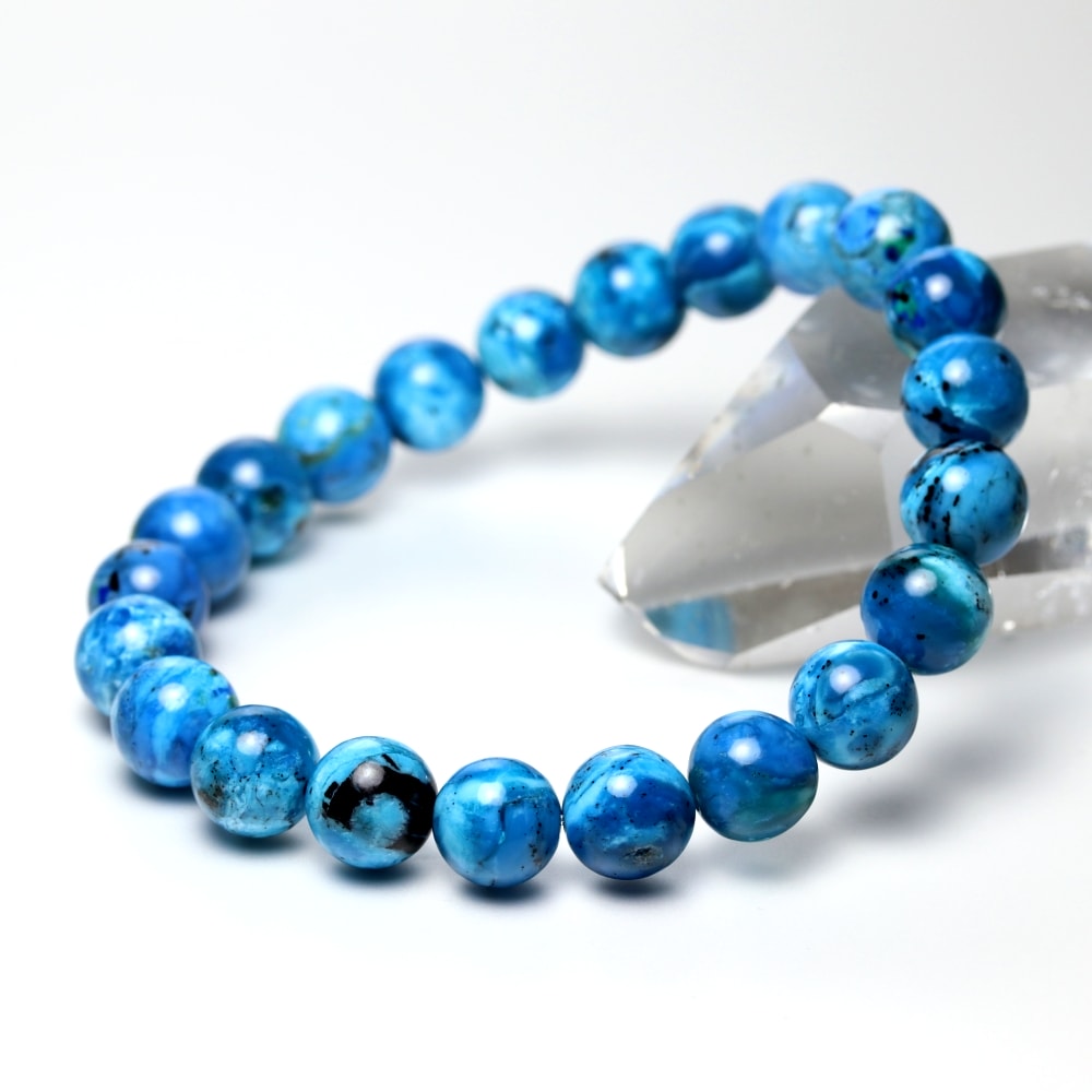 高品質]アメリカ産シャッタカイトブレスレット（約9mm玉） - 埼玉県