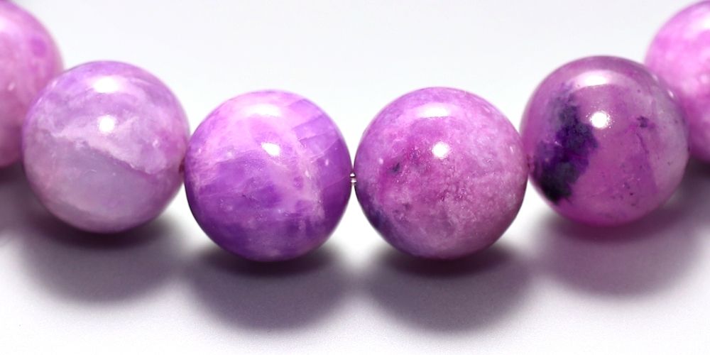 希少・トップクォリティ]ピンクスギライトブレスレット（約12.5mm玉