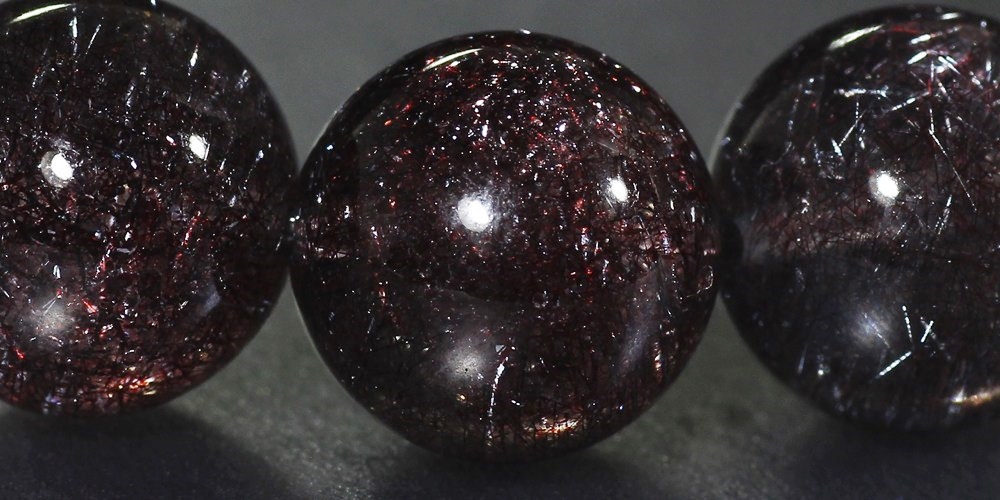 最高品質]花火ブラックスーパーセブンブレスレット（約11mm玉） - 埼玉