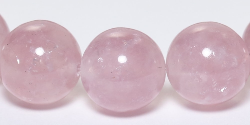 高品質]ピンクマイカブレスレット（約12mm玉） - 埼玉県吉川市の天然石
