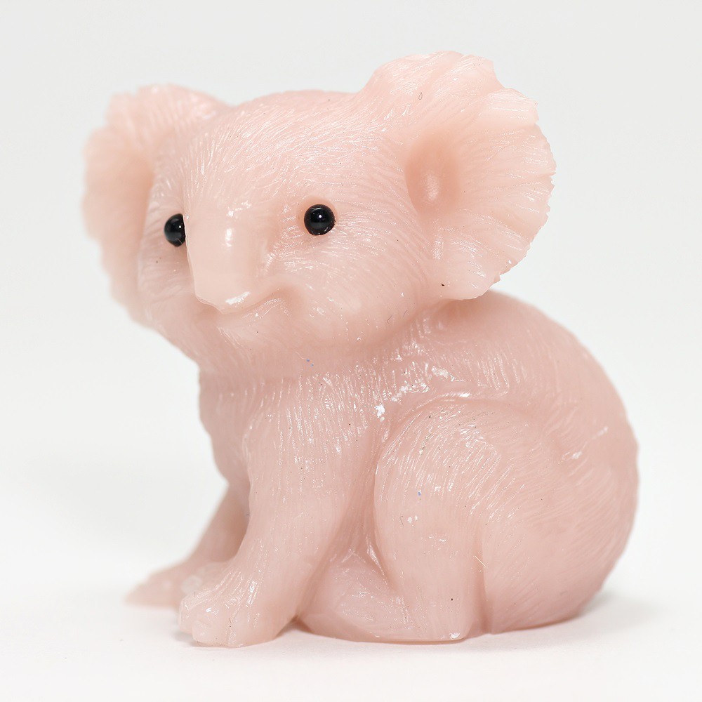 高品質]ピンクタルク彫刻コアラ（置物） - 埼玉県吉川市の天然石専門店