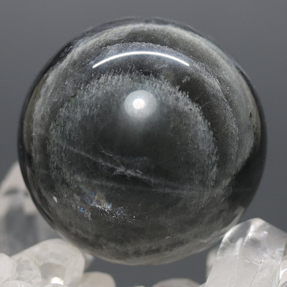 ピンクパープルラブラドライト丸玉/スフィア（直径約42.5mm） - 埼玉県