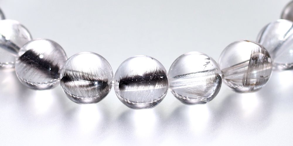 高品質++]プラチナルチルクォーツブレスレット（約8mm玉） - 埼玉県