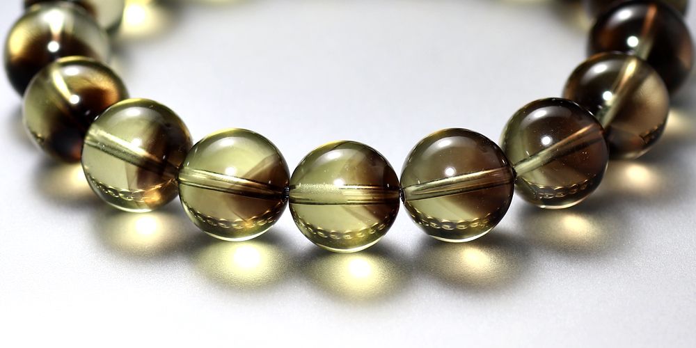 トップクォリティ]ブラックファントムイエロークォーツブレスレット