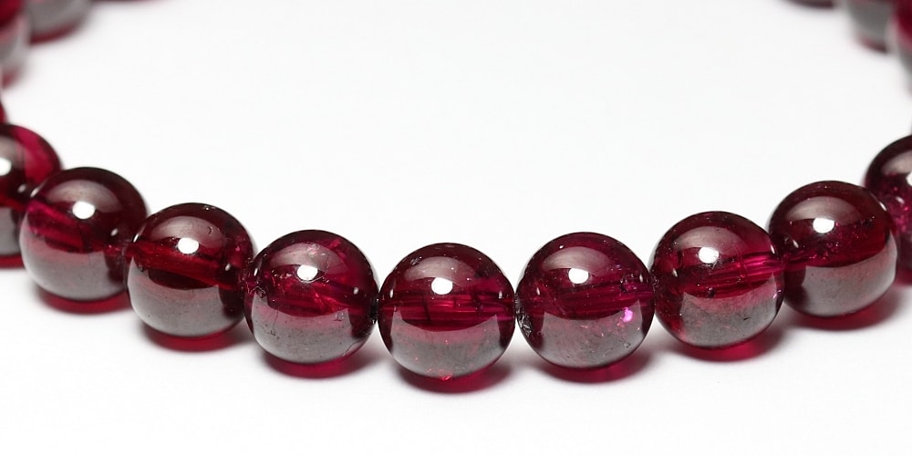 高品質++]ロードライトガーネットブレスレット（約8mm玉） - 埼玉県
