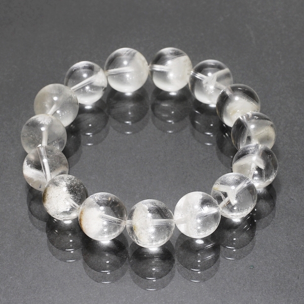 最高品質]ホワイトファントムブレスレット（約14mm玉） - 埼玉県吉川市